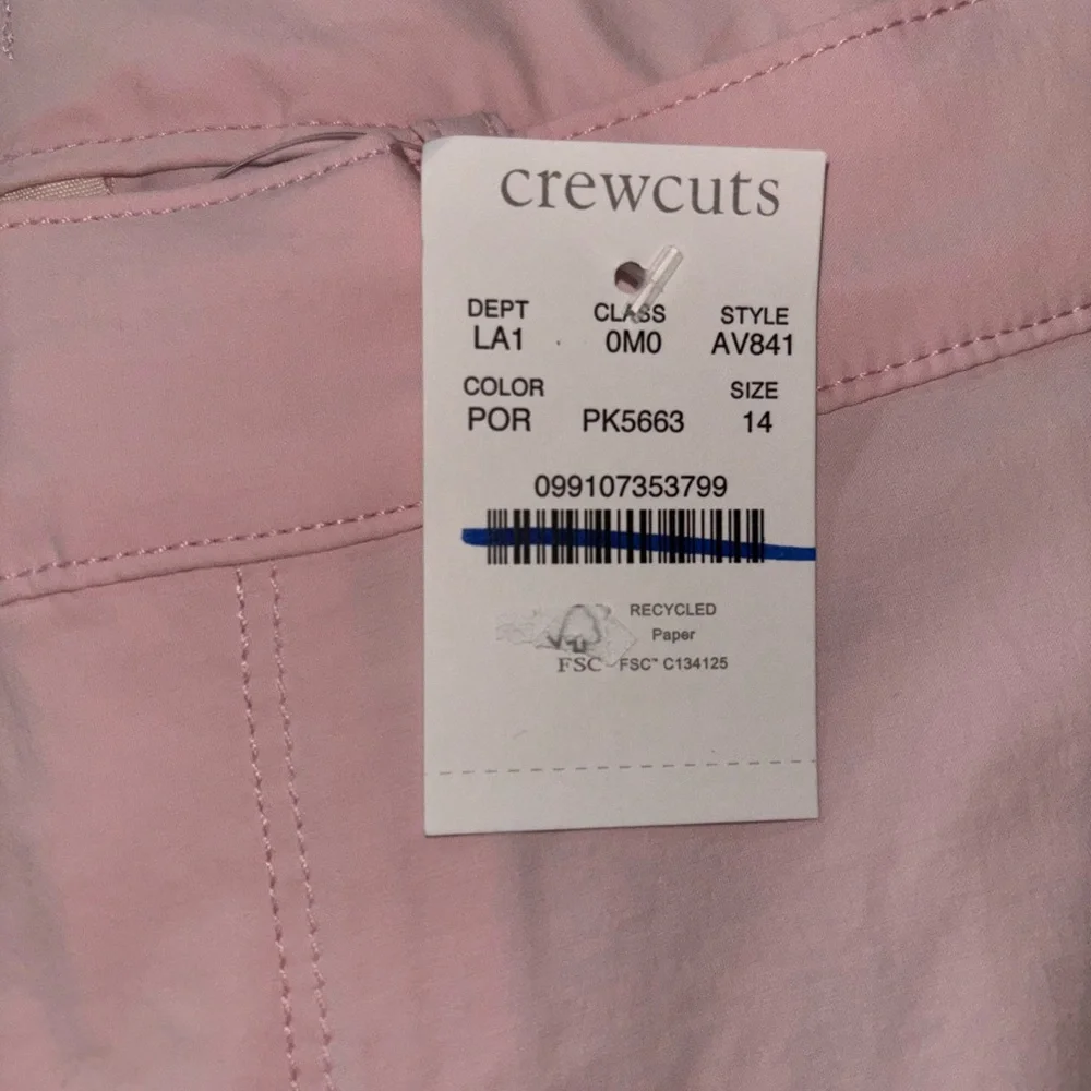 J. Crew Boys' Light Pink Stanton Tech Shorts